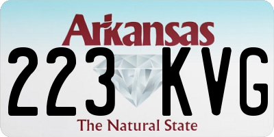 AR license plate 223KVG