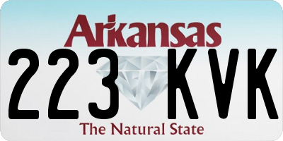 AR license plate 223KVK