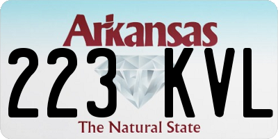 AR license plate 223KVL