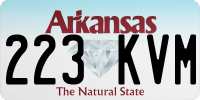 AR license plate 223KVM