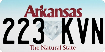 AR license plate 223KVN