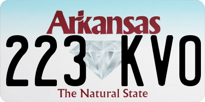 AR license plate 223KVO