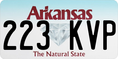 AR license plate 223KVP