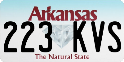 AR license plate 223KVS