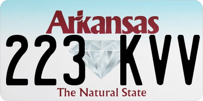 AR license plate 223KVV