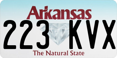 AR license plate 223KVX