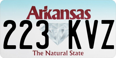 AR license plate 223KVZ