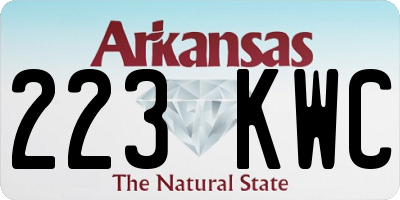 AR license plate 223KWC