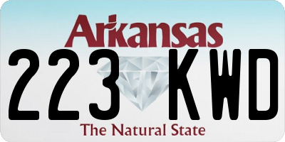 AR license plate 223KWD