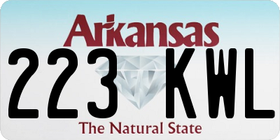 AR license plate 223KWL