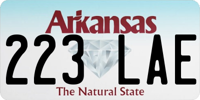 AR license plate 223LAE