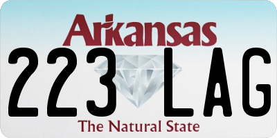 AR license plate 223LAG