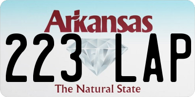 AR license plate 223LAP