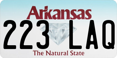 AR license plate 223LAQ