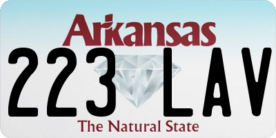 AR license plate 223LAV