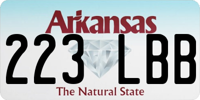 AR license plate 223LBB