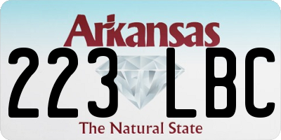 AR license plate 223LBC
