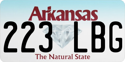 AR license plate 223LBG