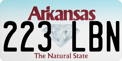 AR license plate 223LBN