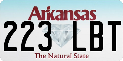 AR license plate 223LBT