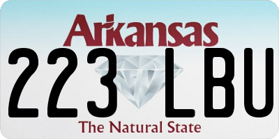 AR license plate 223LBU