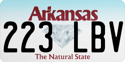 AR license plate 223LBV
