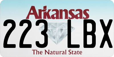 AR license plate 223LBX