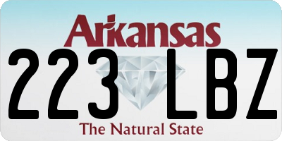 AR license plate 223LBZ