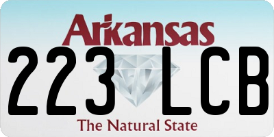 AR license plate 223LCB