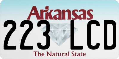AR license plate 223LCD