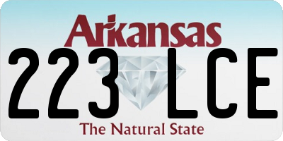 AR license plate 223LCE