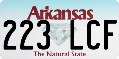 AR license plate 223LCF
