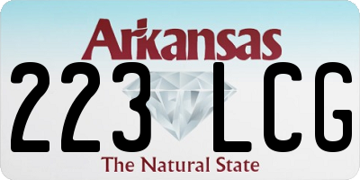 AR license plate 223LCG