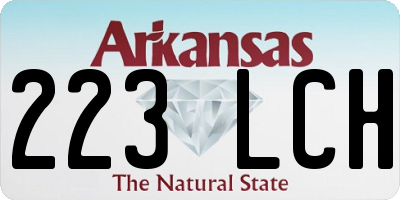 AR license plate 223LCH