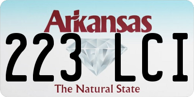 AR license plate 223LCI
