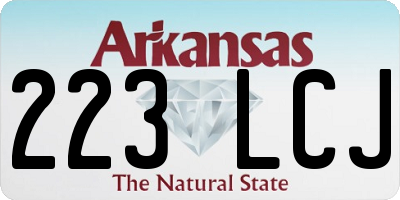 AR license plate 223LCJ