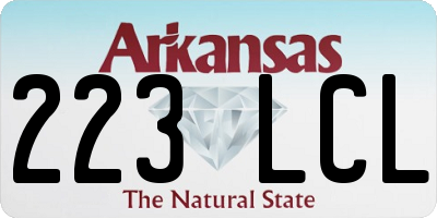 AR license plate 223LCL