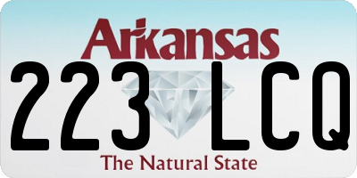 AR license plate 223LCQ