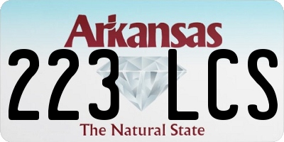 AR license plate 223LCS