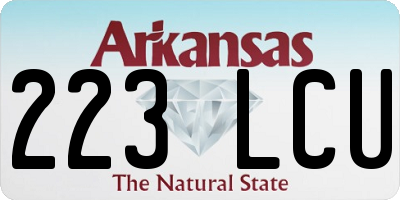 AR license plate 223LCU