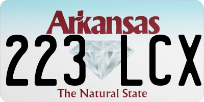 AR license plate 223LCX