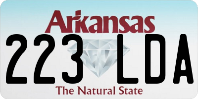 AR license plate 223LDA
