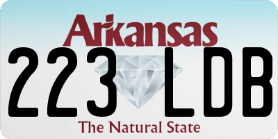 AR license plate 223LDB