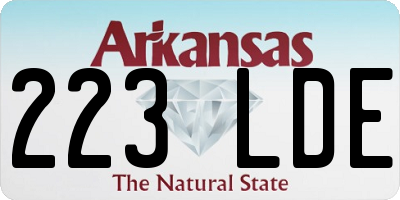 AR license plate 223LDE