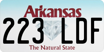 AR license plate 223LDF