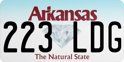 AR license plate 223LDG