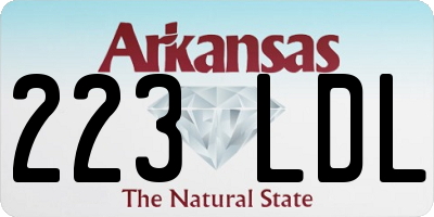 AR license plate 223LDL