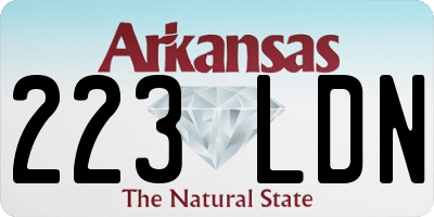 AR license plate 223LDN