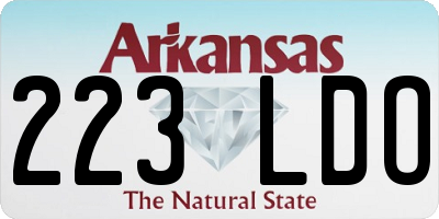 AR license plate 223LDO