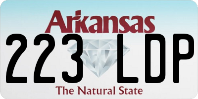 AR license plate 223LDP